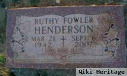 Evelyn Ruth "ruthy" Fowler Henderson