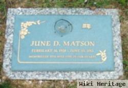 June D Matson Matson