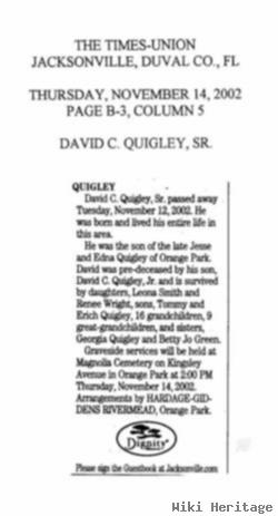David C. Quigley, Sr