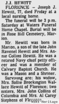 Joseph Junius Hewitt