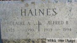 Alfred B Haines