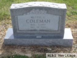 Mettie L Coleman