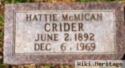 Hattie Ethel Mcmican Crider