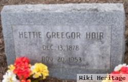 Hettie A. Greegor Hair