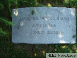 Janet Brown Colman