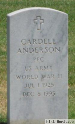 Pfc Cardell Anderson