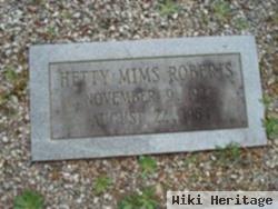 Hetty Mims Roberts