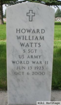 Sgt Howard William Watts