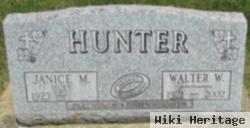 Walter W Hunter