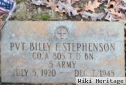 Pvt Billy Frank Stephenson