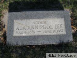 Ada Ann Pool Lee