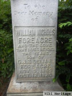 William Nichols Foreacre