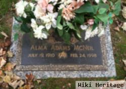 Alma Adelaide Adams Mcneil