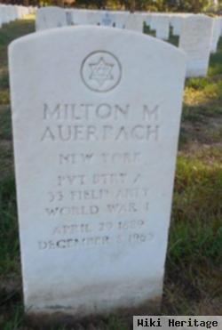 Milton M Auerbach