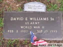 David E Williams, Sr