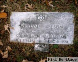 Capt William Baker Beeson