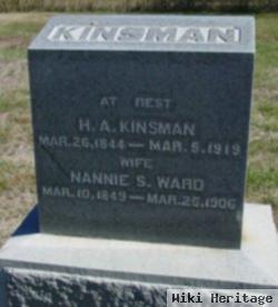 Nancy Sophia "nannie" Ward Kinsman