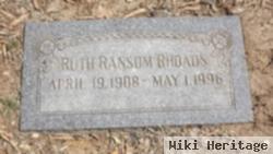 Ruth Mildred Ransom Rhoads