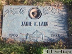 Jamie K Lang