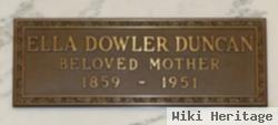 Ella Elizabeth Dowler Duncan