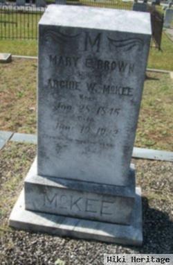 Mary E. Brown Mckee