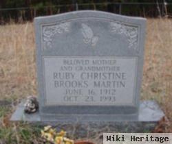 Ruby Christine Brooks Martin
