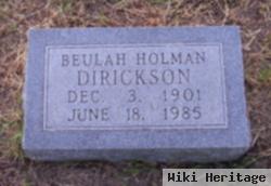 Beulah Esther Holman Dirickson