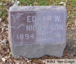 Edgar W Nicholson