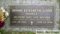 Jennie Elizabeth Elder Nance