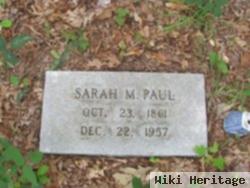 Sarah M Shepperd Paul