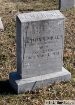 Letitia A "letty" Holloway Miller