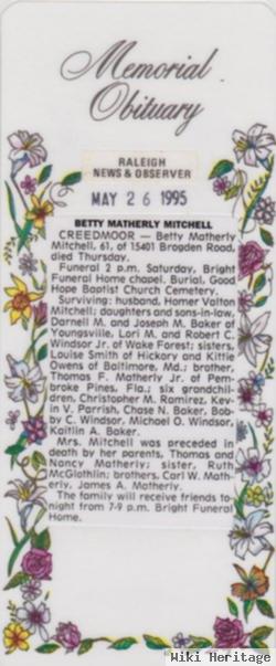 Betty Matherly Mitchell