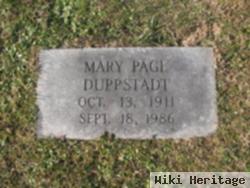 Mary Page Duppstadt