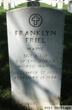 Sgt Franklyn Thompson Friel