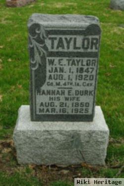 William E Taylor