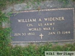 Cpl William A Widener