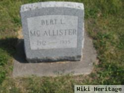 Bert Leslie Mcallister