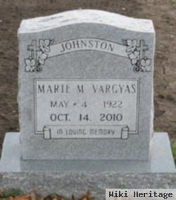 M Marie Johnston Vargyas