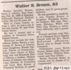 Walter Spurlin Brown