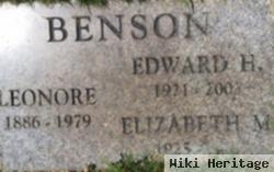 Edward H Benson