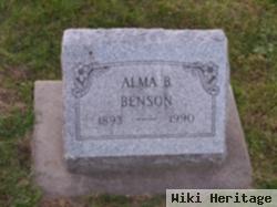Alma B Benson