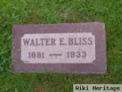 Walter E Bliss