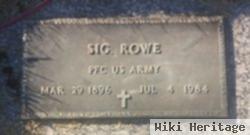 Pfc Sig Rowe