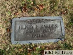 Henry Franklin Rarden, Sr