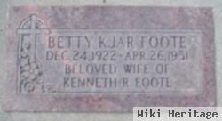 Betty Lucille Kjar Foote