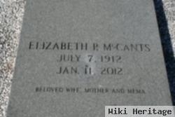 Elizabeth P Mccants