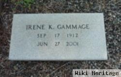 Irene K Gammage