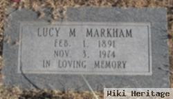 Lucy M Markham