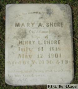 Mary A Williams Shore
