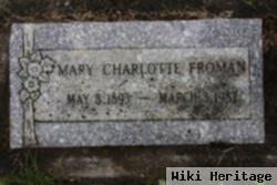 Mary Charlotte "lottie" Evans Froman